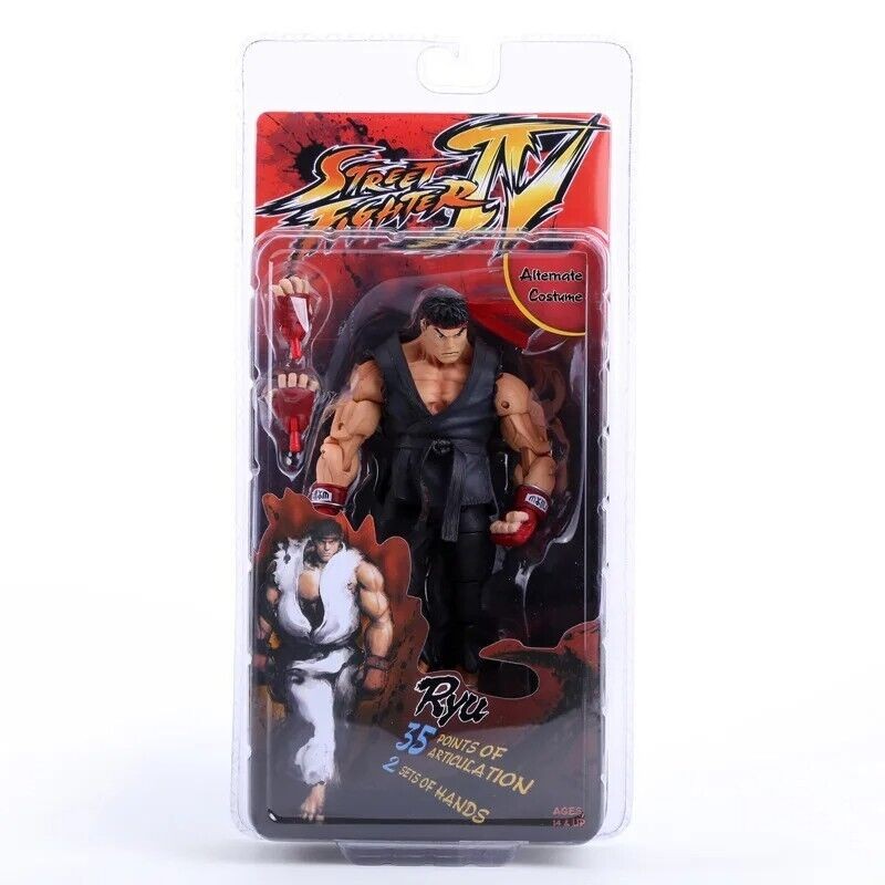 ใหม่ Capcom Street Fighter IV Black Ryu Action Figure Box Set | Shopee ...