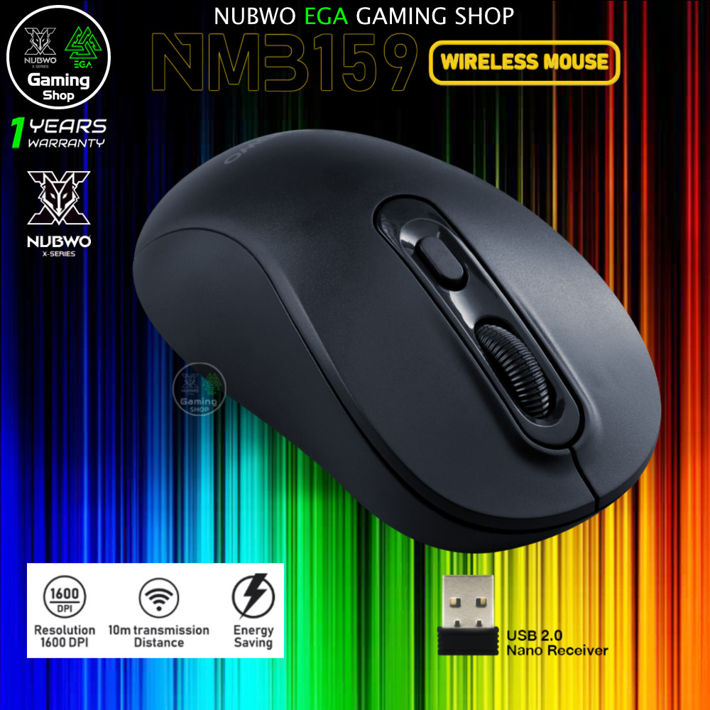 🎮 GAMING NUBWO NMB159 Wireless Mouse Optical Sensor เมาส์ ไร้สาย เมาส์ ...