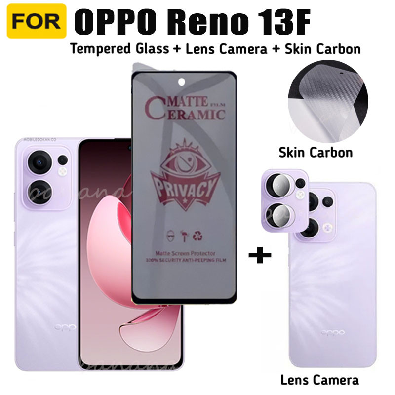 สําหรับ OPPO Reno 13F ความเป็นส่วนตัวกระจกนิรภัย Reno 13F 5G Reno 12F ...
