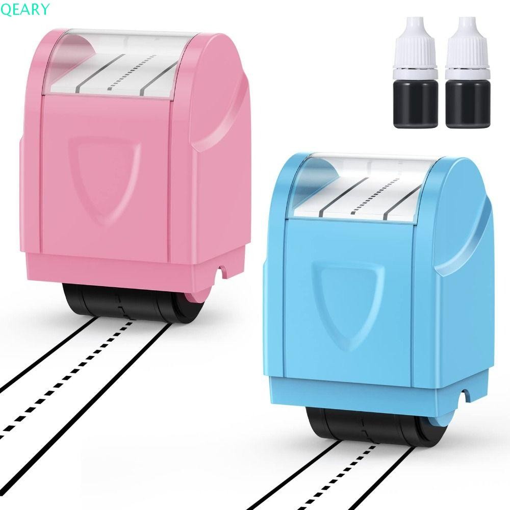 Qeary Dashed Handwriting Line Stamp, Rreusable Efficient Line Rolling ...
