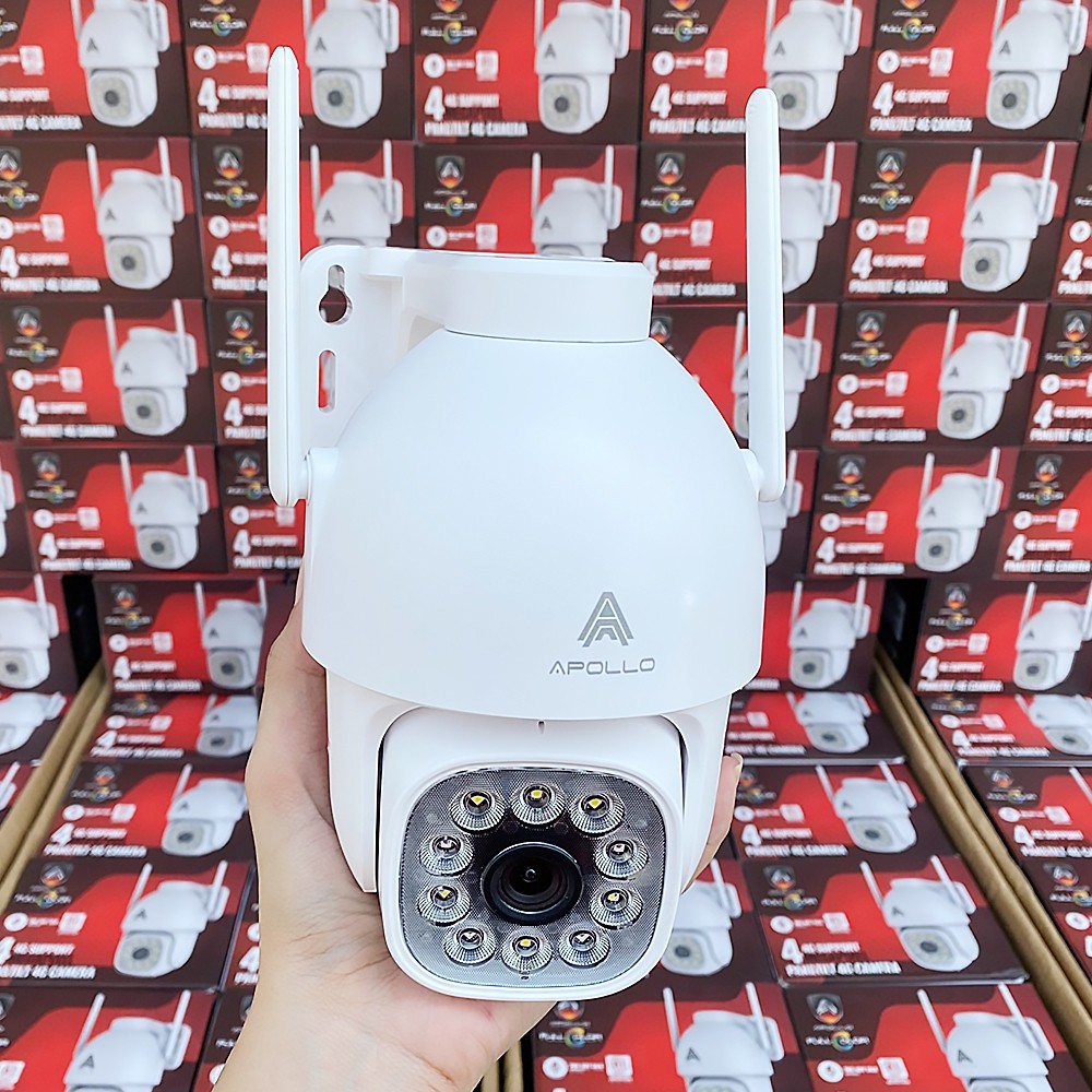 APOLLO APL-IPC-LTE549PT กล้องวงจรปิด ใส่ซิม 4G. CCTV IP Camera 4MP AI ...