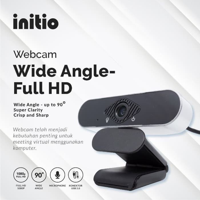 Initio 306 เว็บแคม USB มุมกว้าง Full HD 1080P | Shopee Thailand