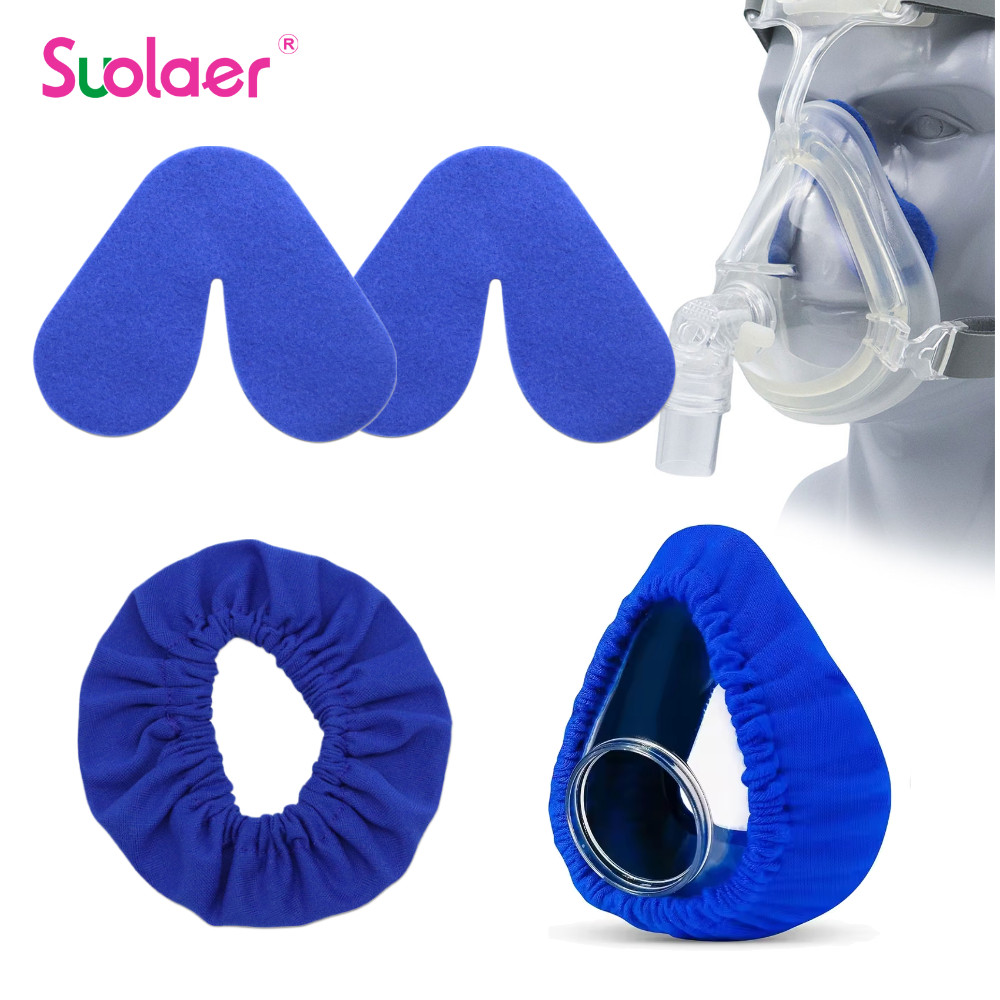 Suolaer CPAP Mask Nose Pad & CPAP Mask Liners Pad ผ้าแบบใช้ซ้ําได้ลดผิว ...
