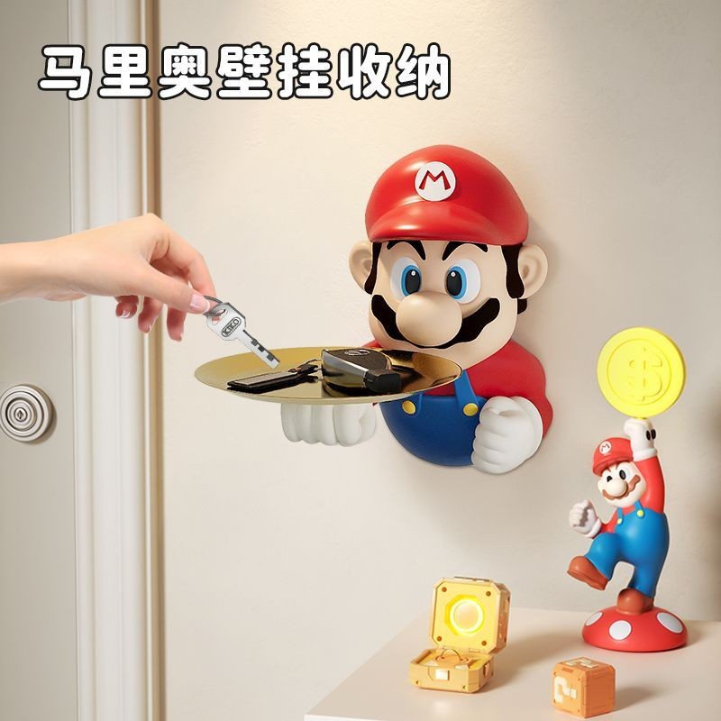 การ์ตูน Mario Entrance Key Storage Handy Tool Entrance Wall ตกแต่งจี้ ...