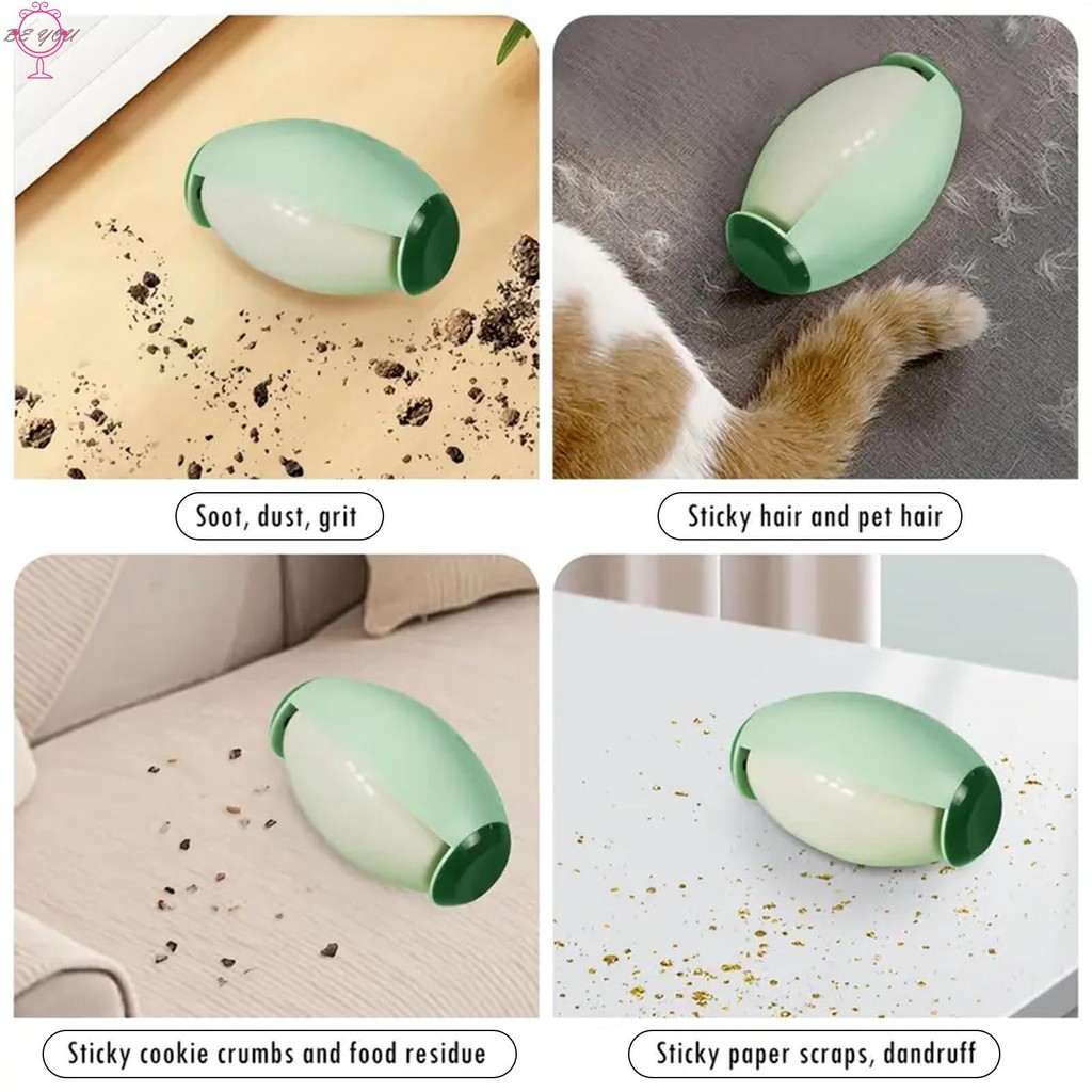 Penguin Shape Lint Roller Ball Compact Washable Pet Hair Debris Removal ...