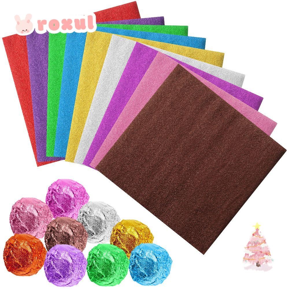 ROXUL 100 ชิ้นอลูมิเนียมฟอยล์ Candy DIY ดีบุกอาหารตกแต่งงานแต่งงาน ...