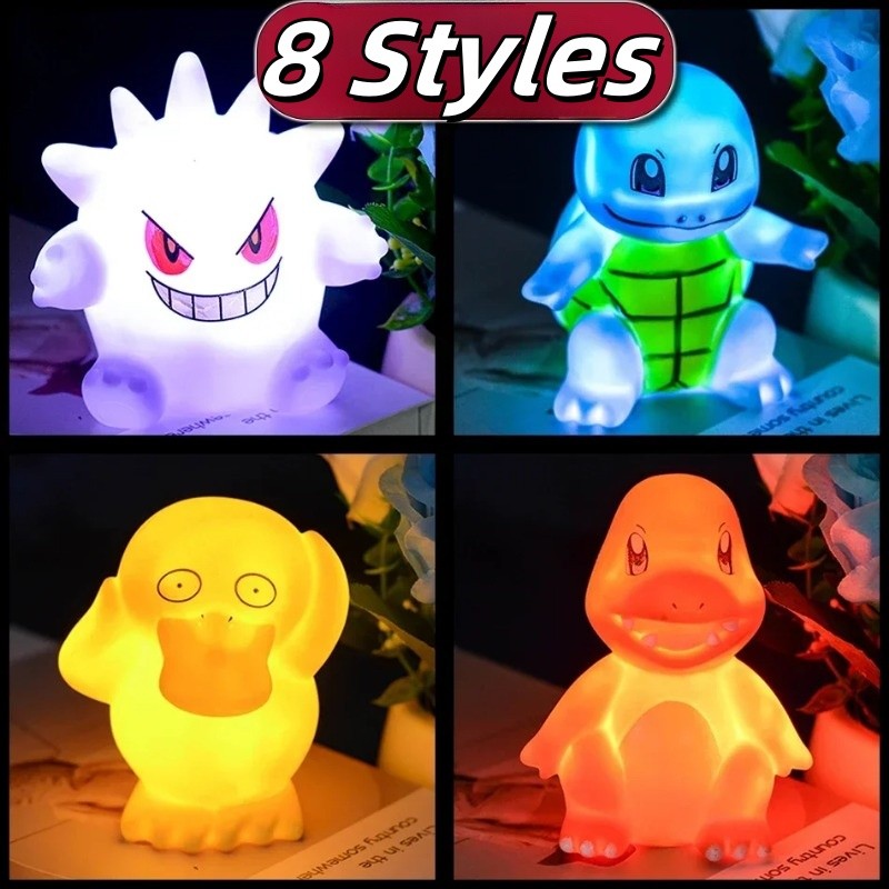 อะนิเมะ Pokemon Night Light Gengar Pikachu โคมไฟ LED อะนิเมะตัวเลข ...