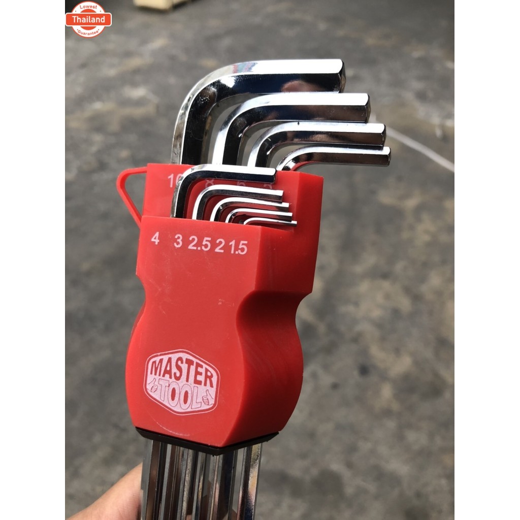 ประแจหกหกเหลี่ยมหัวตัด แมิล Hex Key Set ยี่ห้อ Master Tool รุ่น MK-9201 ...