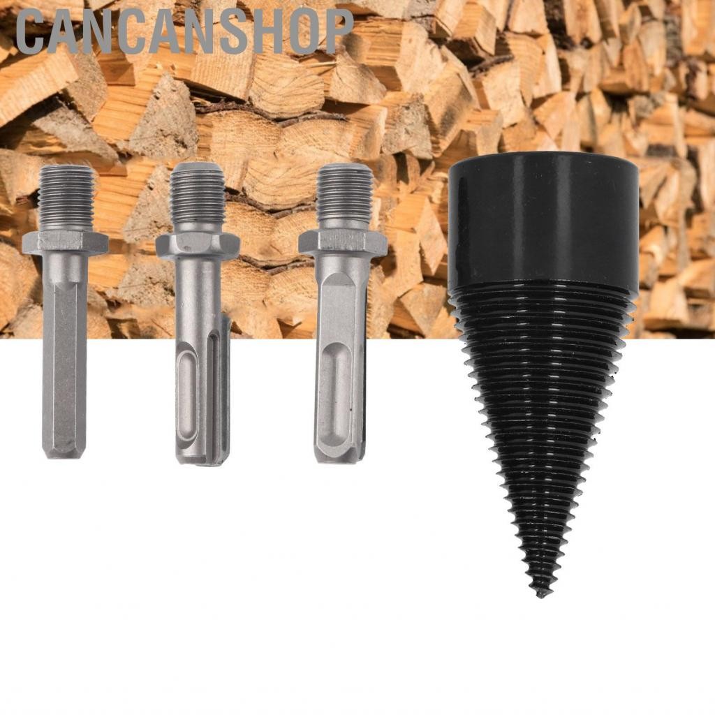 Cancanshop 4 ชิ้นไม้ Splitter เจาะ Bits ความแข็งสูงฟืน Bit Splitters ...