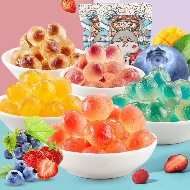 2025 สินค้าใหม่ Pop Pulp Filled Gummy Fruit Marshmallow ของว่างสําหรับ ...