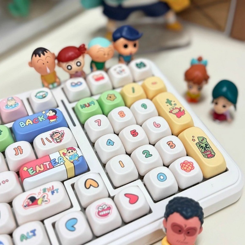 Crayon Shin-chan Keycap 130 คีย์ MOA โปรไฟล์ PBT Dye Sublimation ...