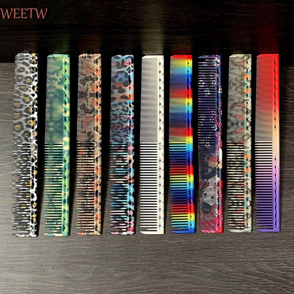 Weekw หวีตัดผม, หวีทําผม Pro สีพลาสติก, DIY Hard ทนทาน Anti-Static Fine ...