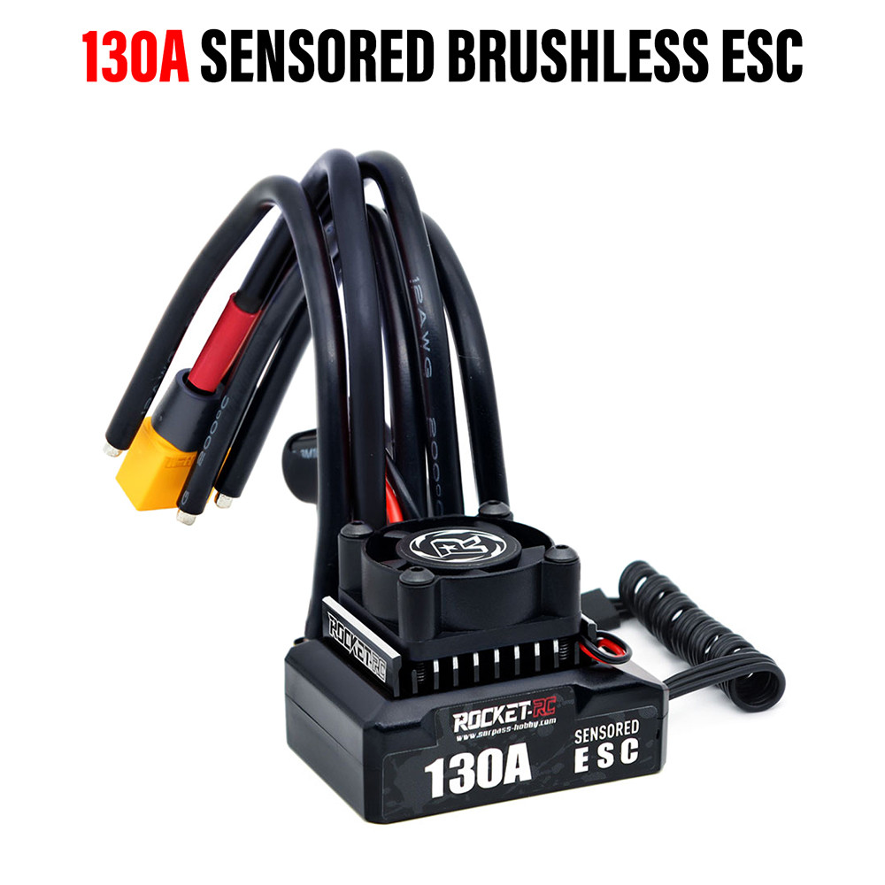 ใหม่ ROCKET-RC Brushless ESC 130A Sensored Electronic Speed