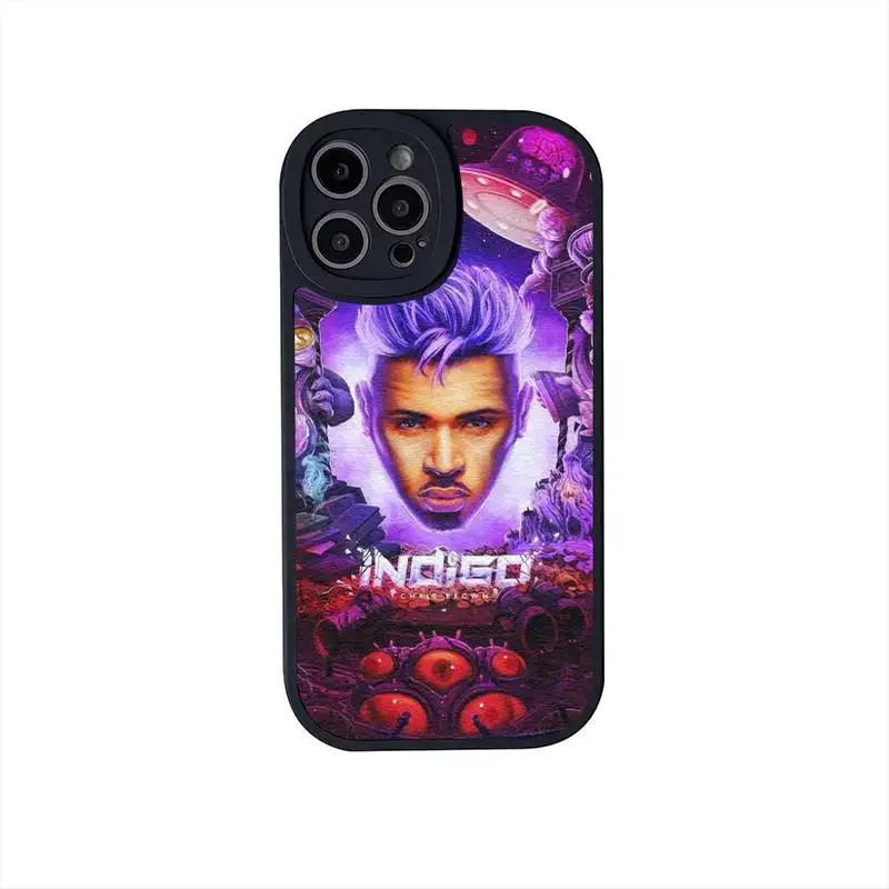 TP-1 Chris Brown Rapper Breezy Phone Case For iPhone 15 14 13 12 11 Pro X  Pro MAX 7 8 Plus Lens Protective Leather Soft | Shopee Thailand