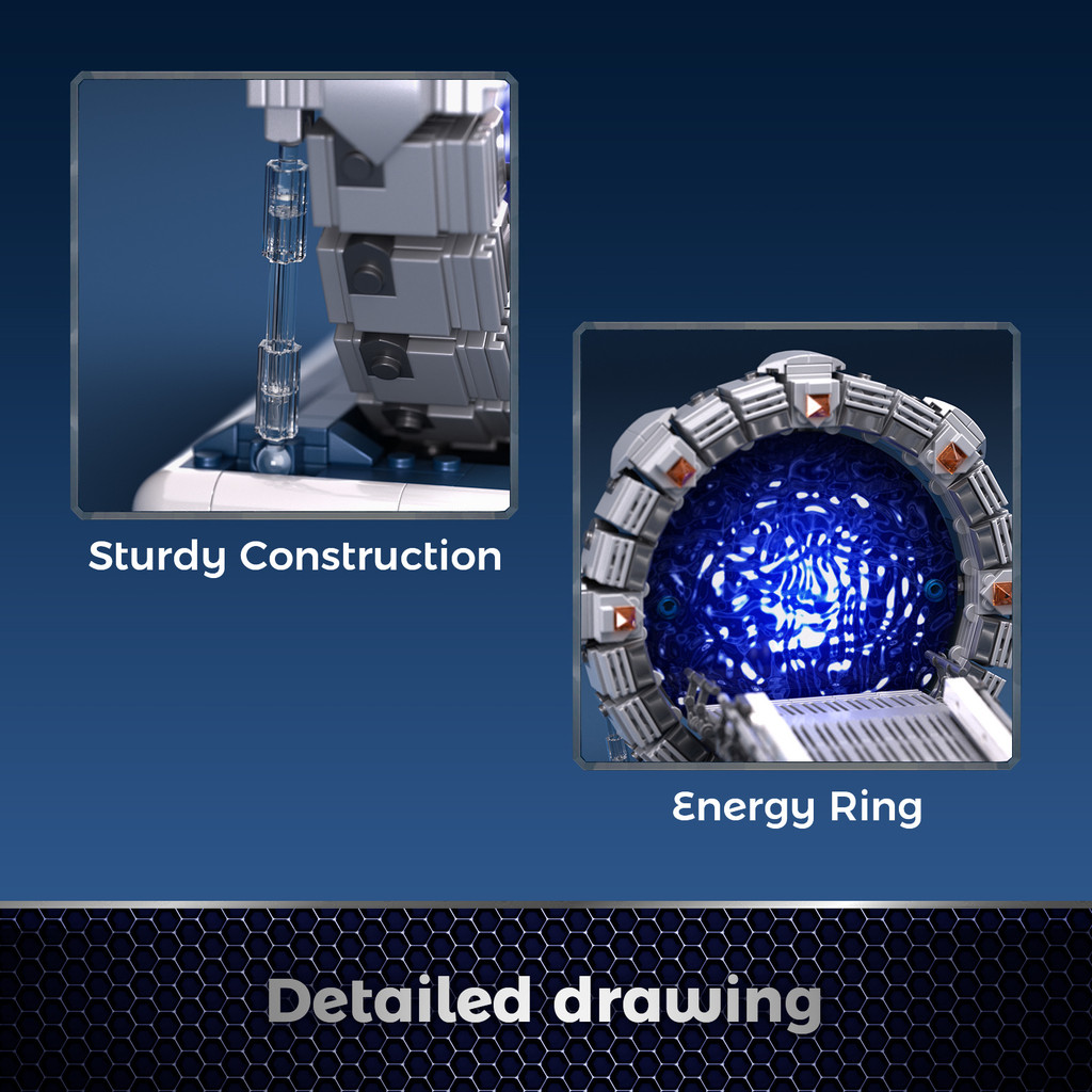 Stargate SG-1 รุ่น Creative วิทยาศาสตร์นวนิยายฟิล์ม Building Blocks ...