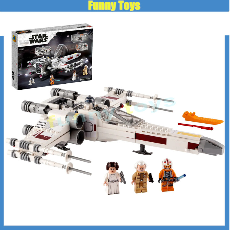 75301,Luke Skywalker X-wing Fighter Building Blocks Space Fighter ของ ...