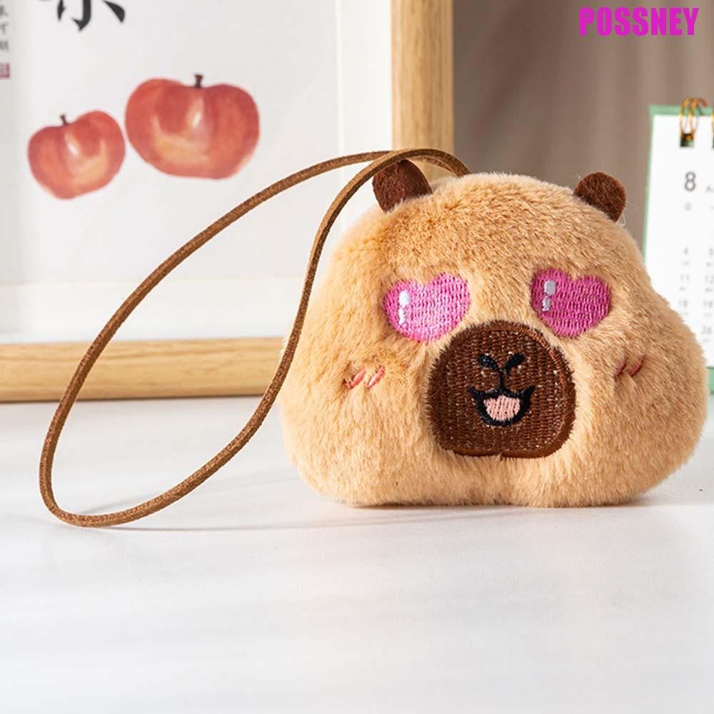 Possney Capybara พวงกุญแจตุ๊กตา, Squinting Blinking Capybara พวงกุญแจ ...