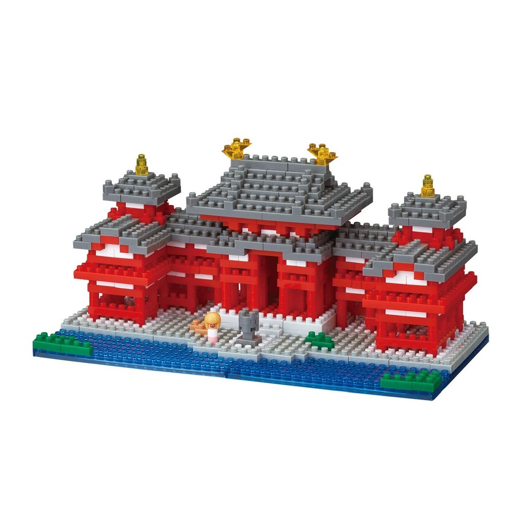 Nanoblock Shuri Castle Building Set - 840+ Piece Micro Building Blocks Model Kit
