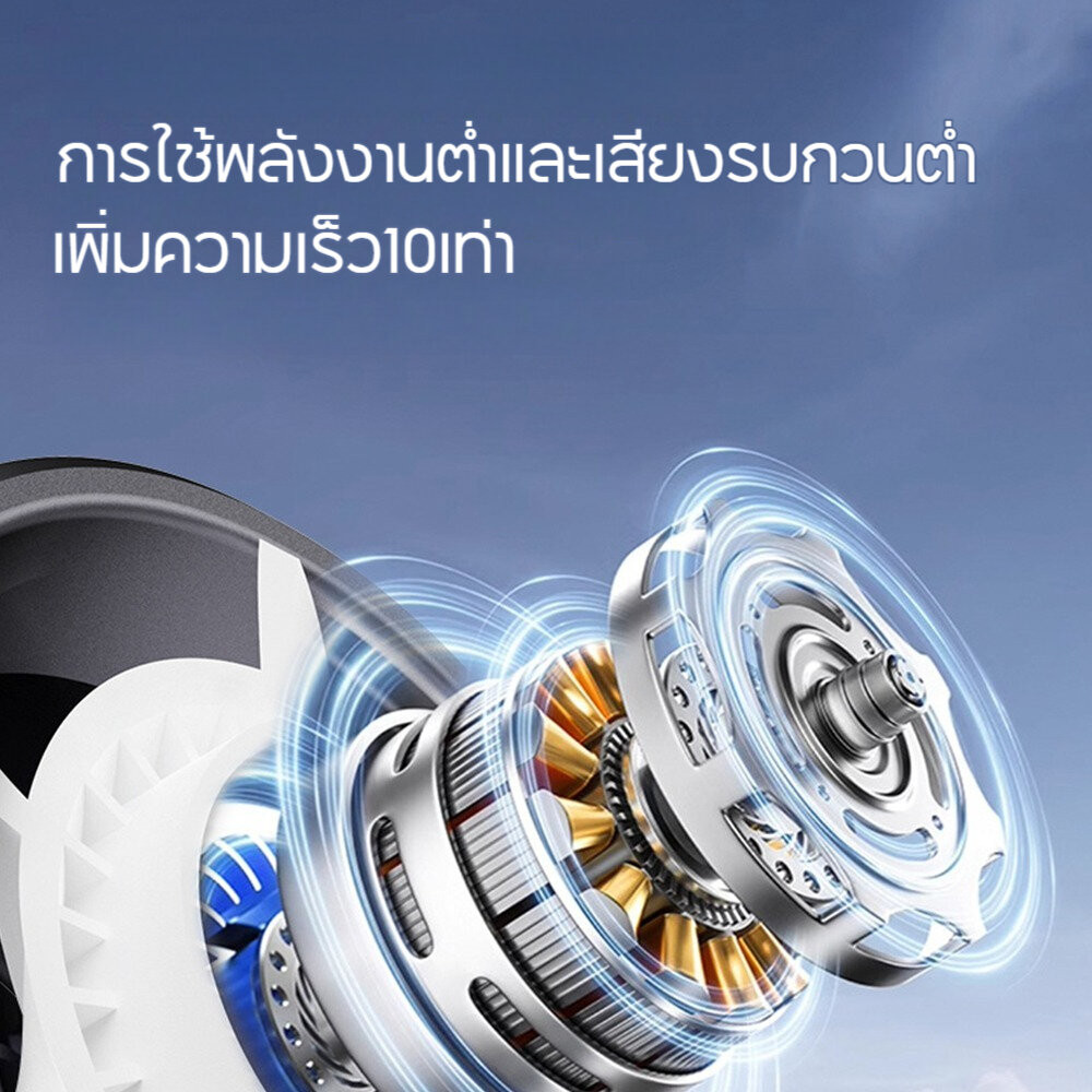 พัดลมพกพา Turbo รอบสูง ชาร์จ USB พัดลมมือถือ Digital Display มือถือพัดลมขนาดเล็ก ปรับระดับได้ 100 ระดับ - 5