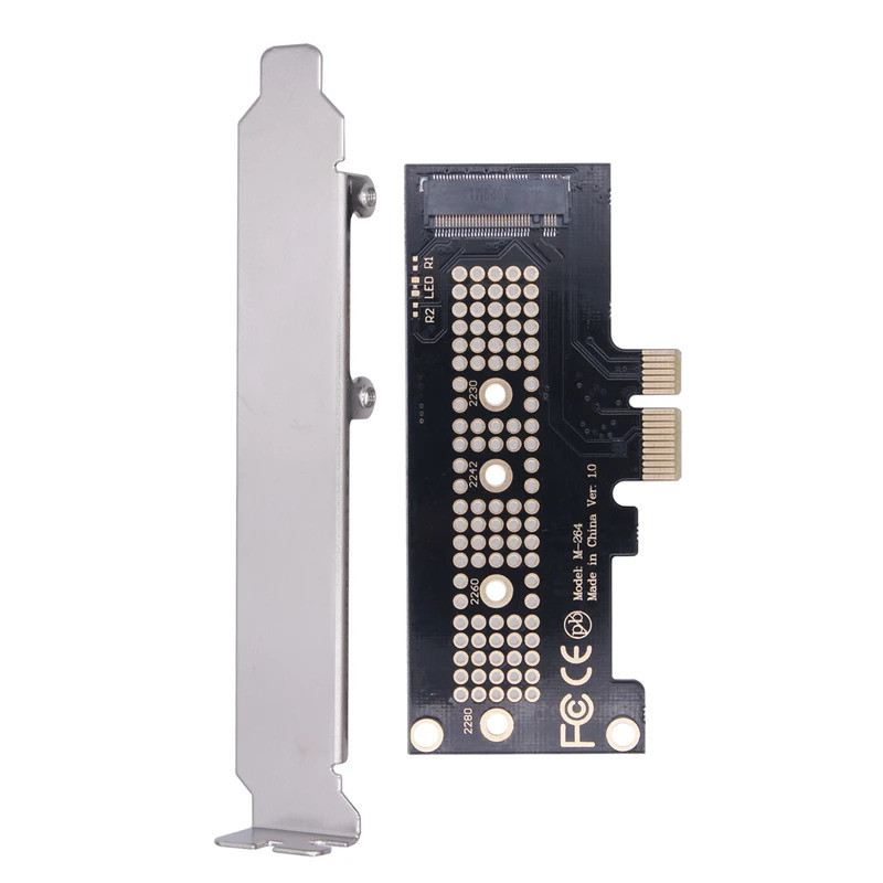 PCIE NVME อะแดปเตอร์ PCI Express 3.0 X1 ถึง M.2 M ปุ่มขยายการ์ด Riser ...