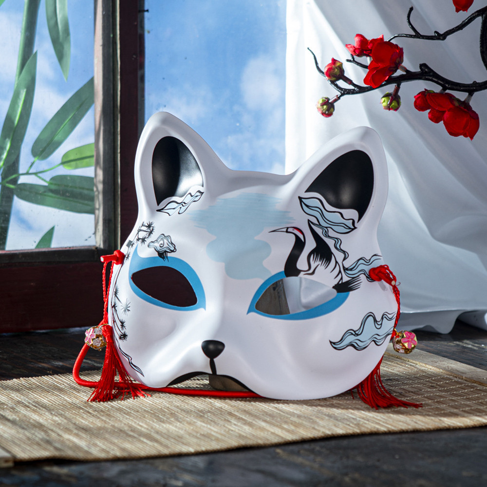 1 PC ญี่ปุ่น Kitsune Inu Boku Fox Cat คอสเพลย์น่ารักหน้ากากครึ่ง ...