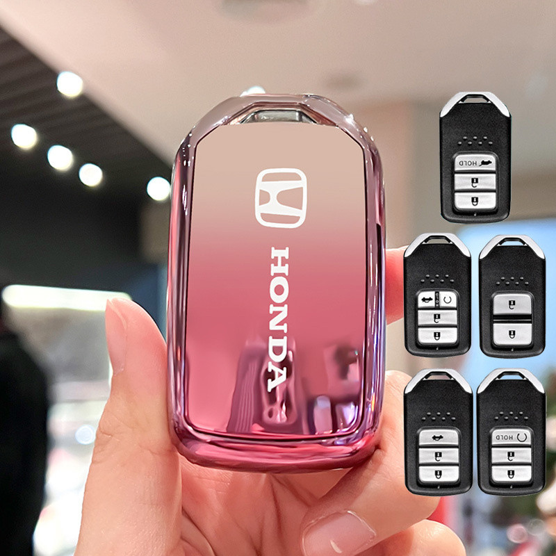 (กรุณาดูรายละเอียด) Honda Smart Car Key Cover สําหรับ Honda WRV CRV ...