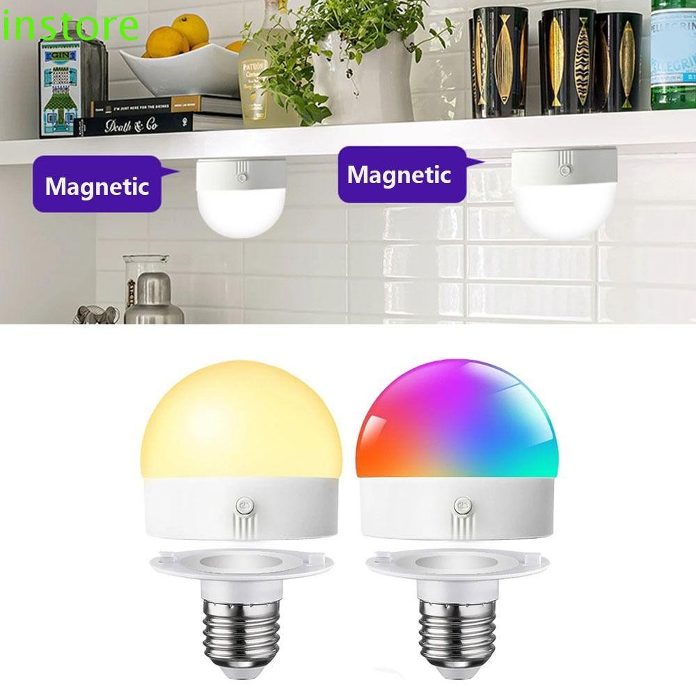 Instore หลอดไฟ RGB, 5W พร้อมหลอดไฟฉุกเฉินระยะไกล, ไฟบรรยากาศ USB ชาร์จ ...