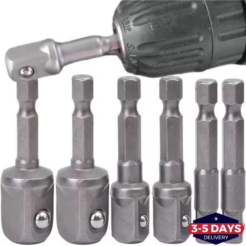 [จัดส่ง 3-5 วัน]2/3/6 ชิ้น 3-in-1 Hex to Square Extension Rod Set | อะ ...