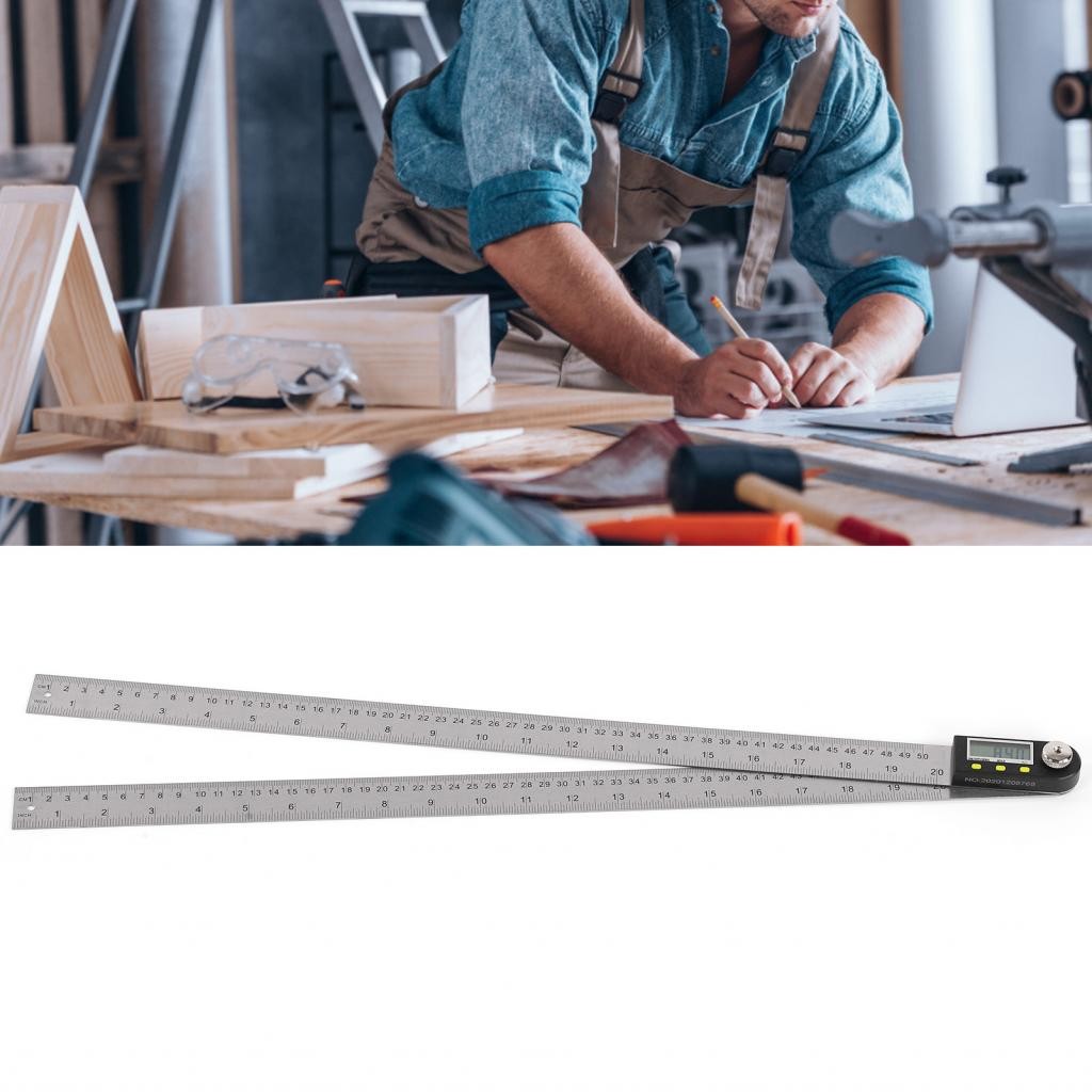 Digital Angle Gauge Ruler 500 มม. สำหรับการใช้งานไม้ในระยะยาว | Shopee ...