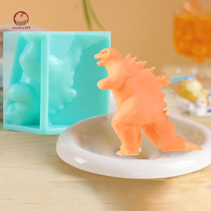 Myoloy Godzilla Ice Mold Kitchen แม่พิมพ์ซิลิโคนเค้กตกแต่ง Candy Jelly ...