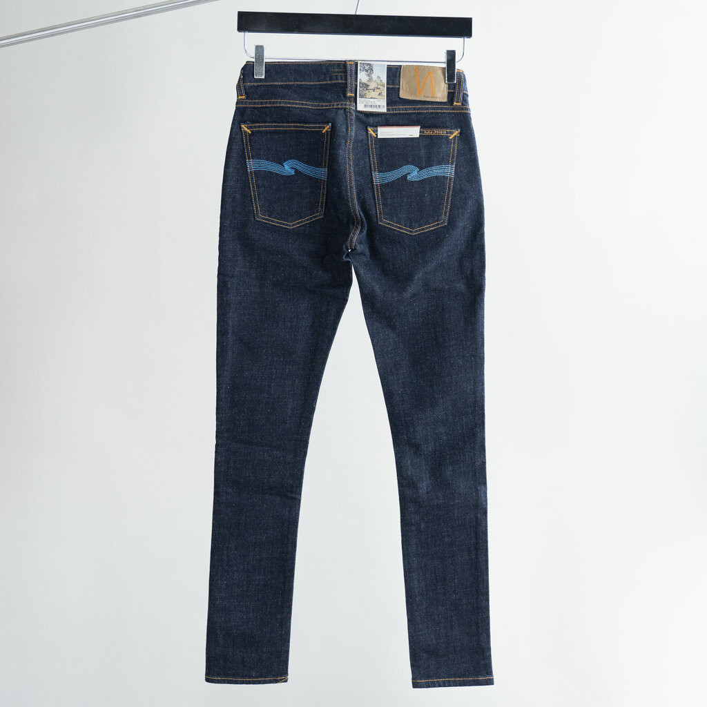 Skinny Lin Rinsed Twill Blue [RARE] ยีนส์ผ้าดิบแช่น้ำ | Shopee Thailand