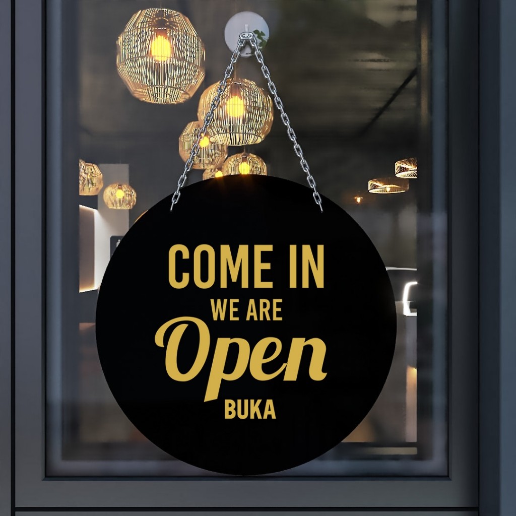 ป้ายอะคริลิก OPEN CLOSE / OPEN CLOSED ACRYLIC OPEN CLOSED ROUND SIGN ...