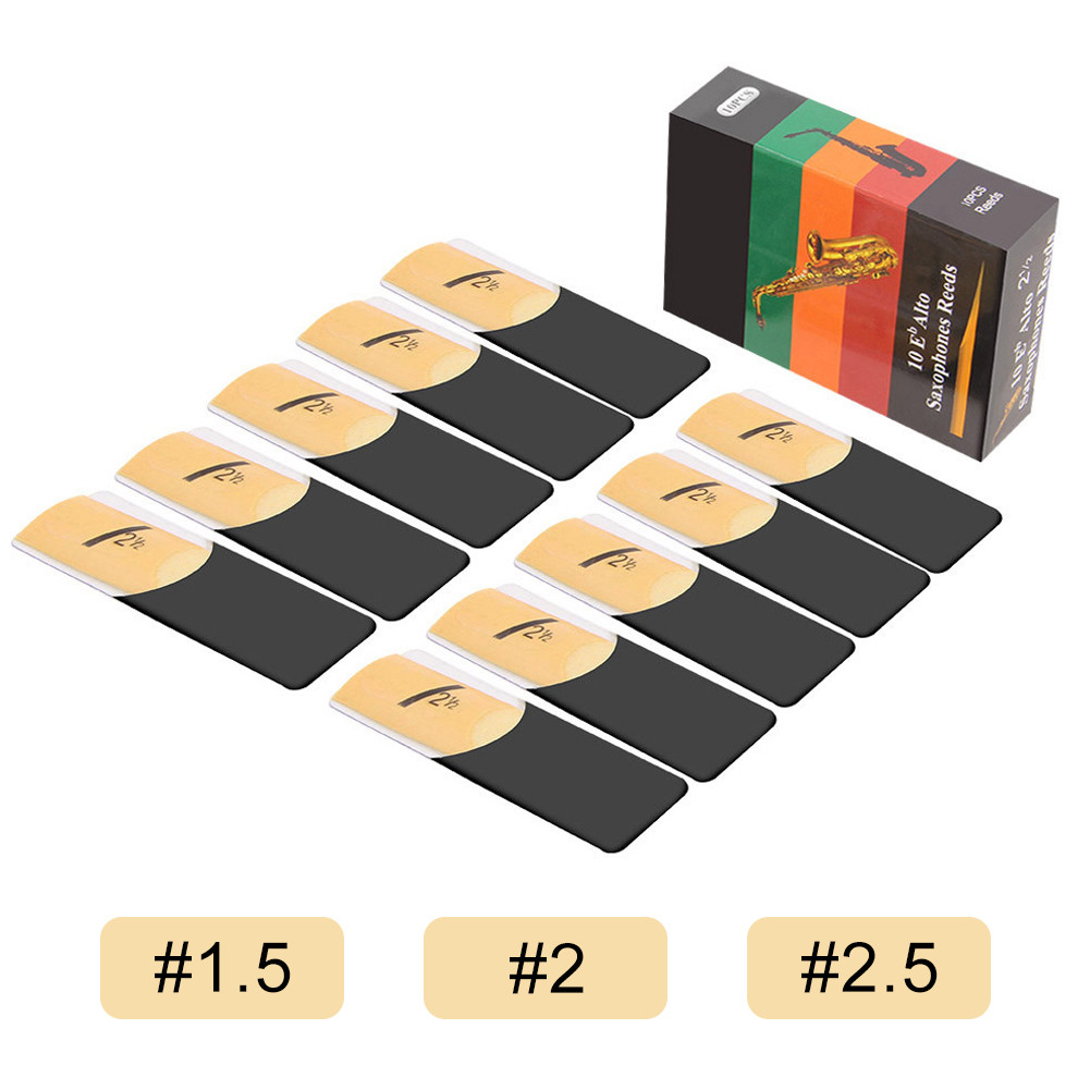[shibell01.th] 10 แพ็ค Eb Alto Sax Reeds Alto Saxophone Reeds Thinner ...