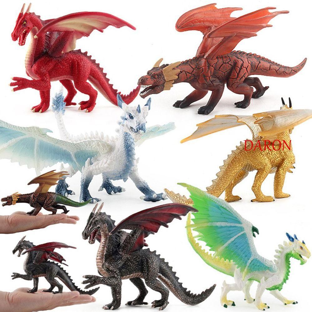 Daron จําลองไดโนเสาร์รุ่นการศึกษา Pvc ขนาดใหญ่ Fiery Dragons Lava ...