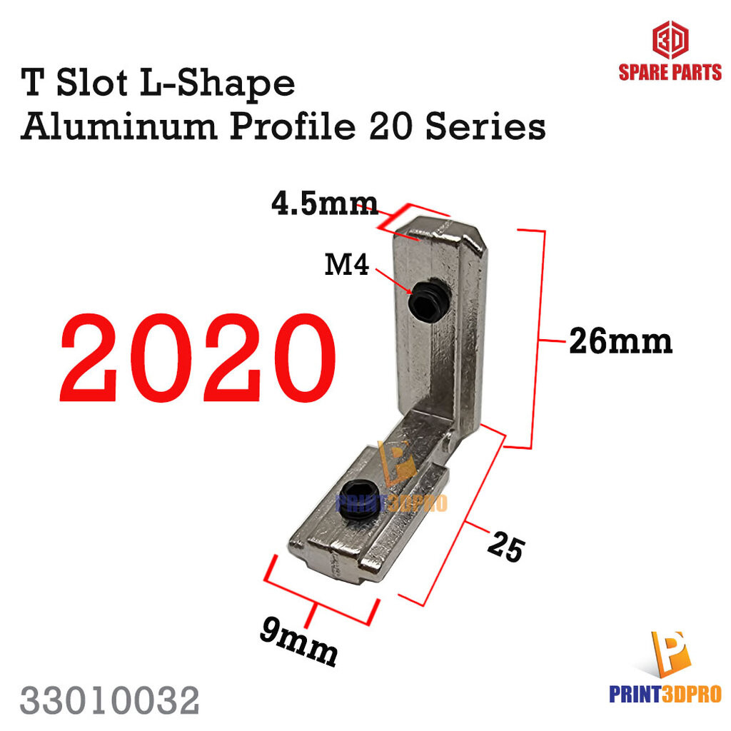 T Slot L Shape 2020 3030 Series Aluminum Profile Interior Corner ...