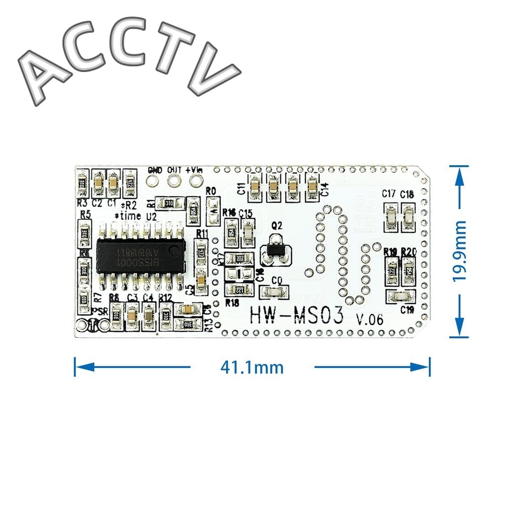 โมดูล Motion Sensor ประสิทธิภาพสูง Radar Motion Sensor HW-MS03 2.4GHz ...