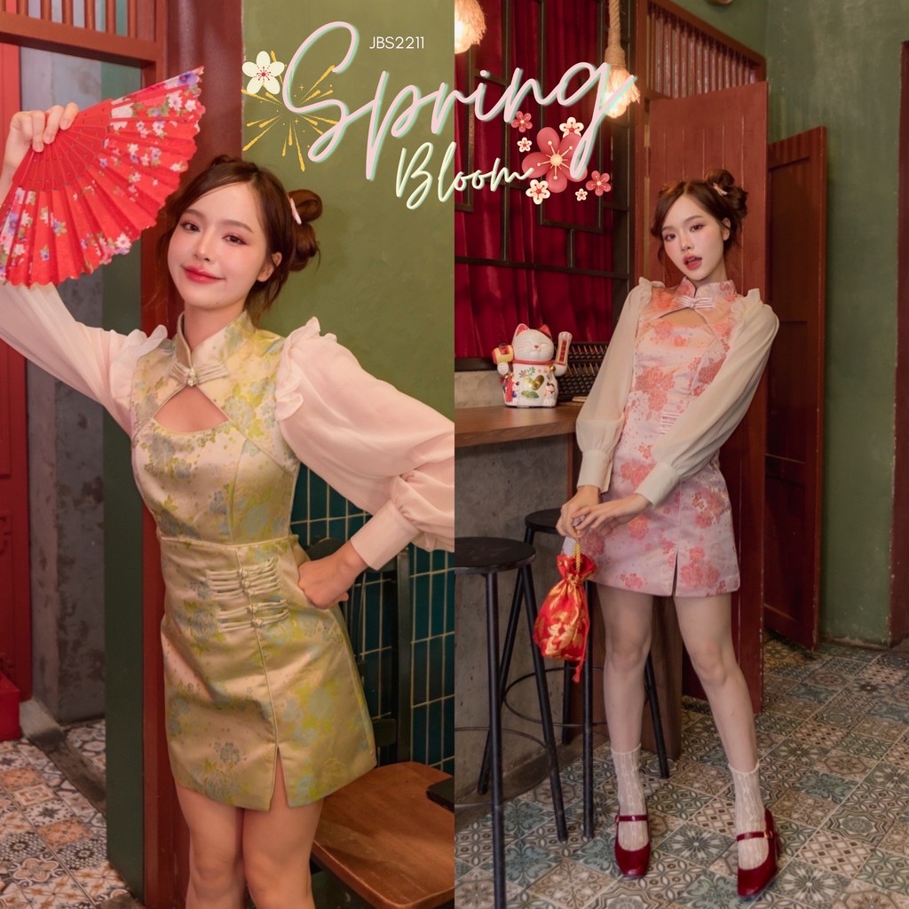 #JBS2211 Spring Bloom Dress | Shopee Thailand