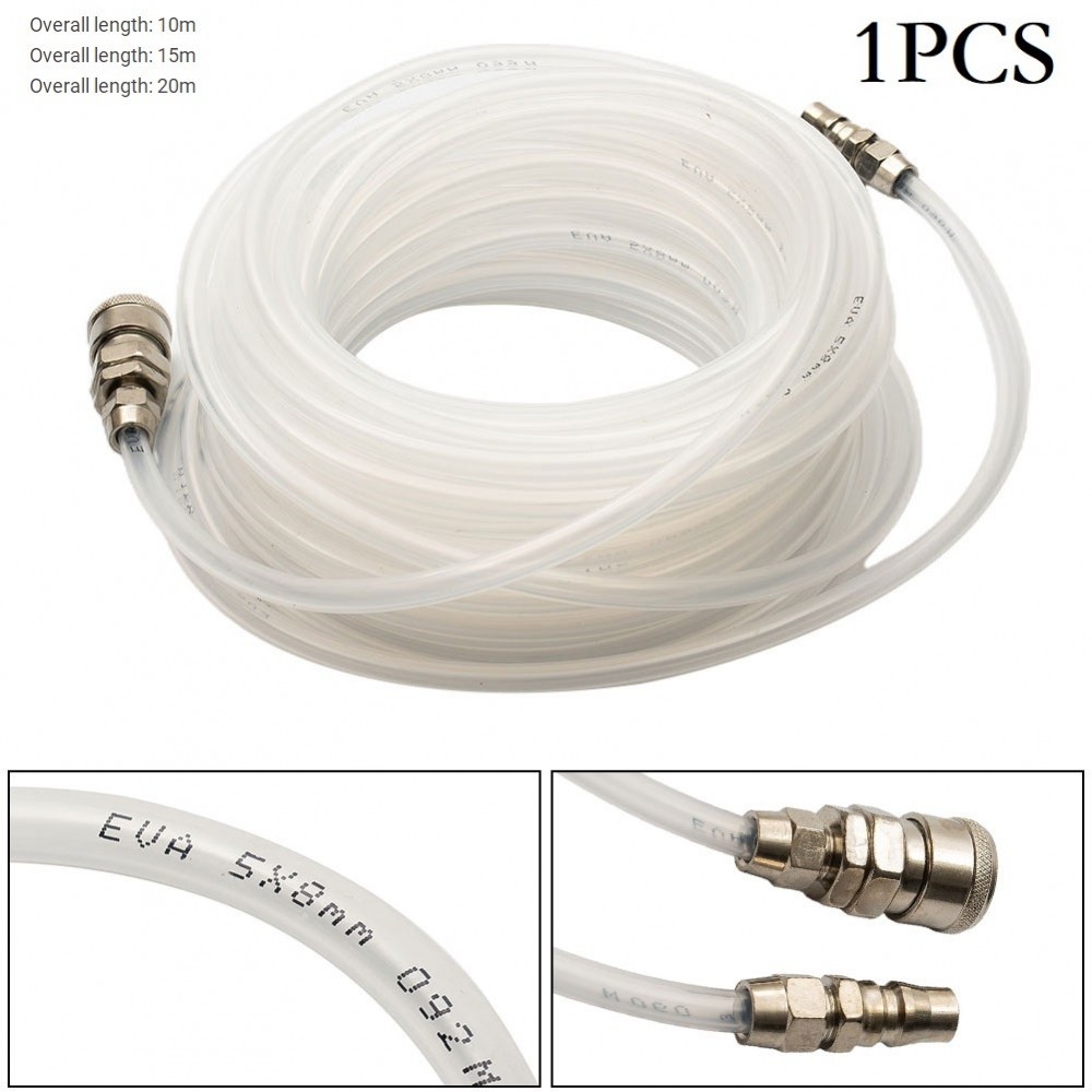 5*8 10m/15m/20m Air Compressor Hose Line Straight Pipe Tube & Quick ...