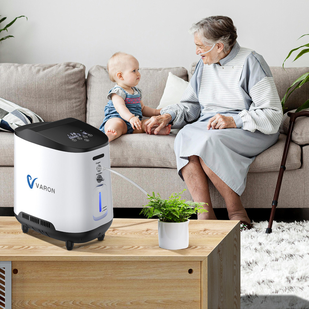 LOCAL 2in1 Oxygen, Oxygen Concentrator, 1-7L/min Adjustable Portable ...
