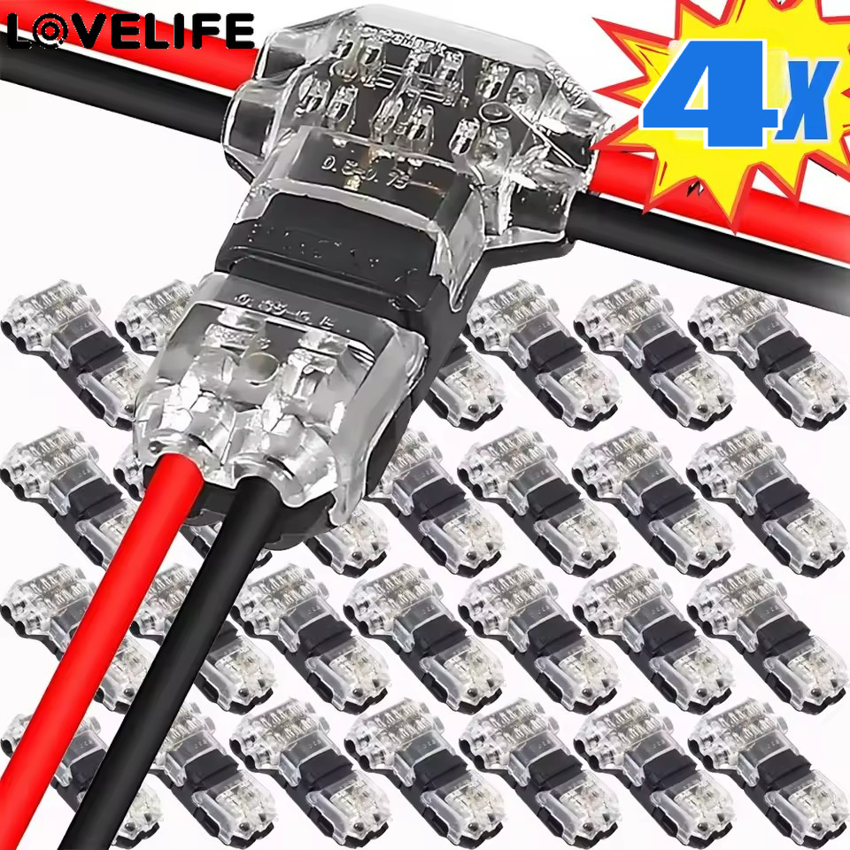 2pin LED เครื่องเสียงรถยนต์ Universal Compact Wire Connector - การ ...