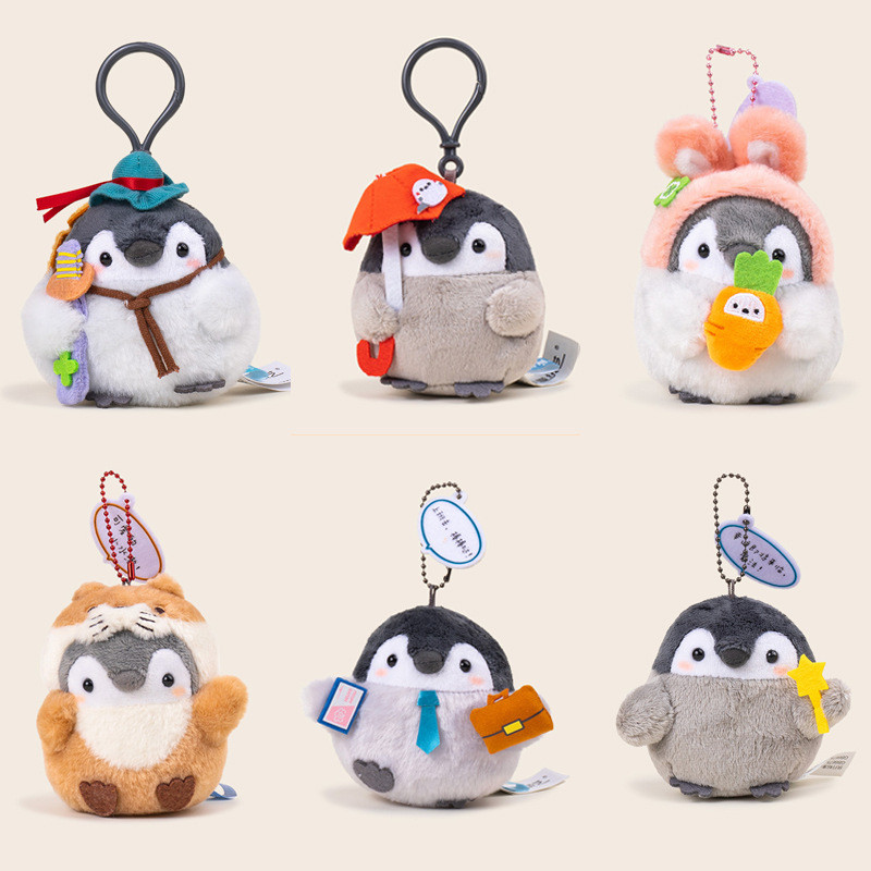 ใหม่ Koupen Chan {Like Goose} จี้พวงกุญแจตุ๊กตาเพนกวินพลังงานเชิงบวก ...