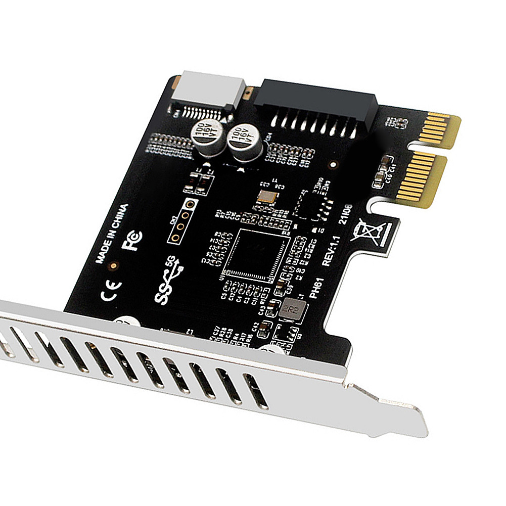 [colog.th] Pc PCI-E เป็น USB 3.0 PCIE การ์ดคอนโทรลเลอร์ขยาย 19PIN PCI ...