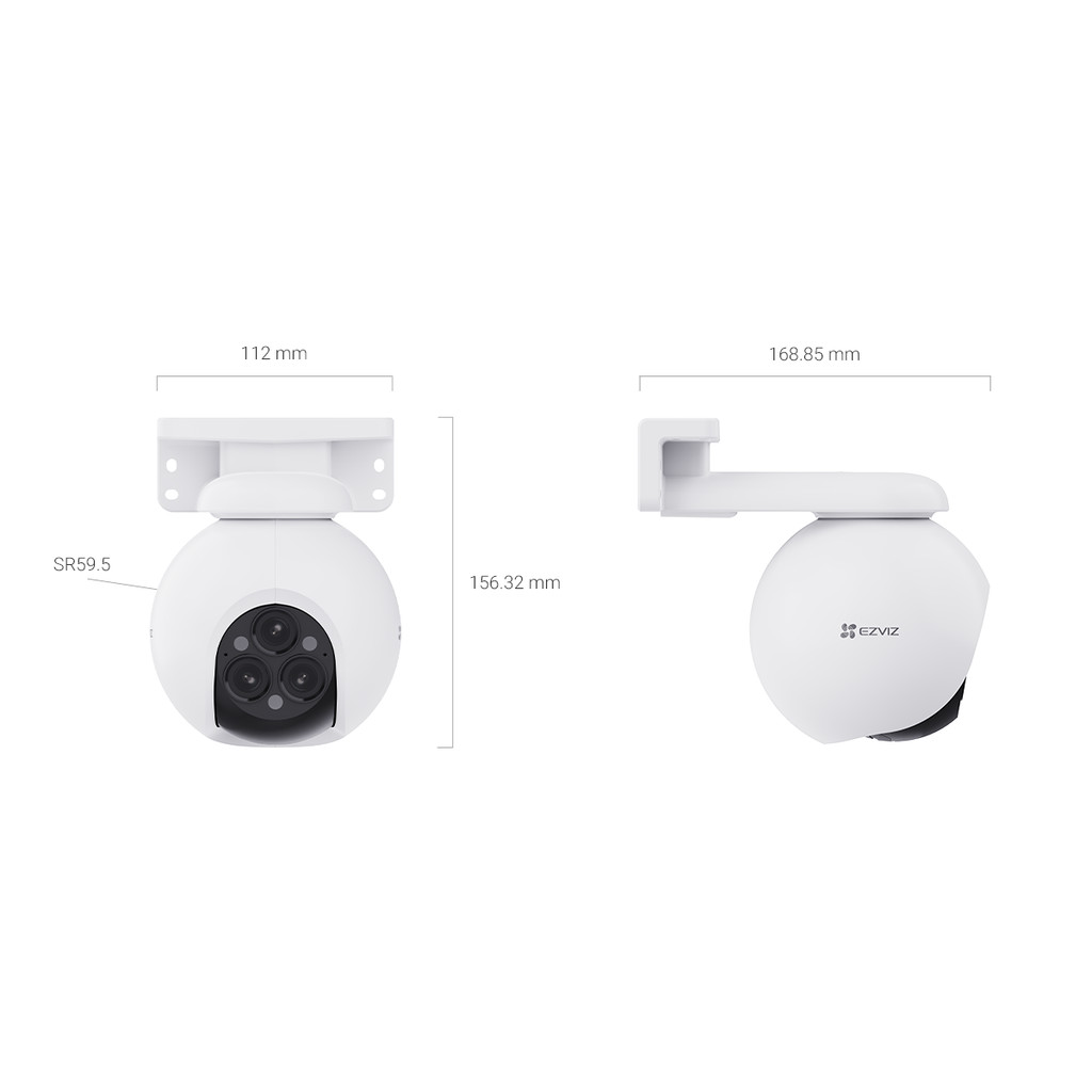 EZVIZ H80f Multi 2Kx3 Triple-Lens Smart Home Wi-Fi Camera กล้องวงจรปิด ...