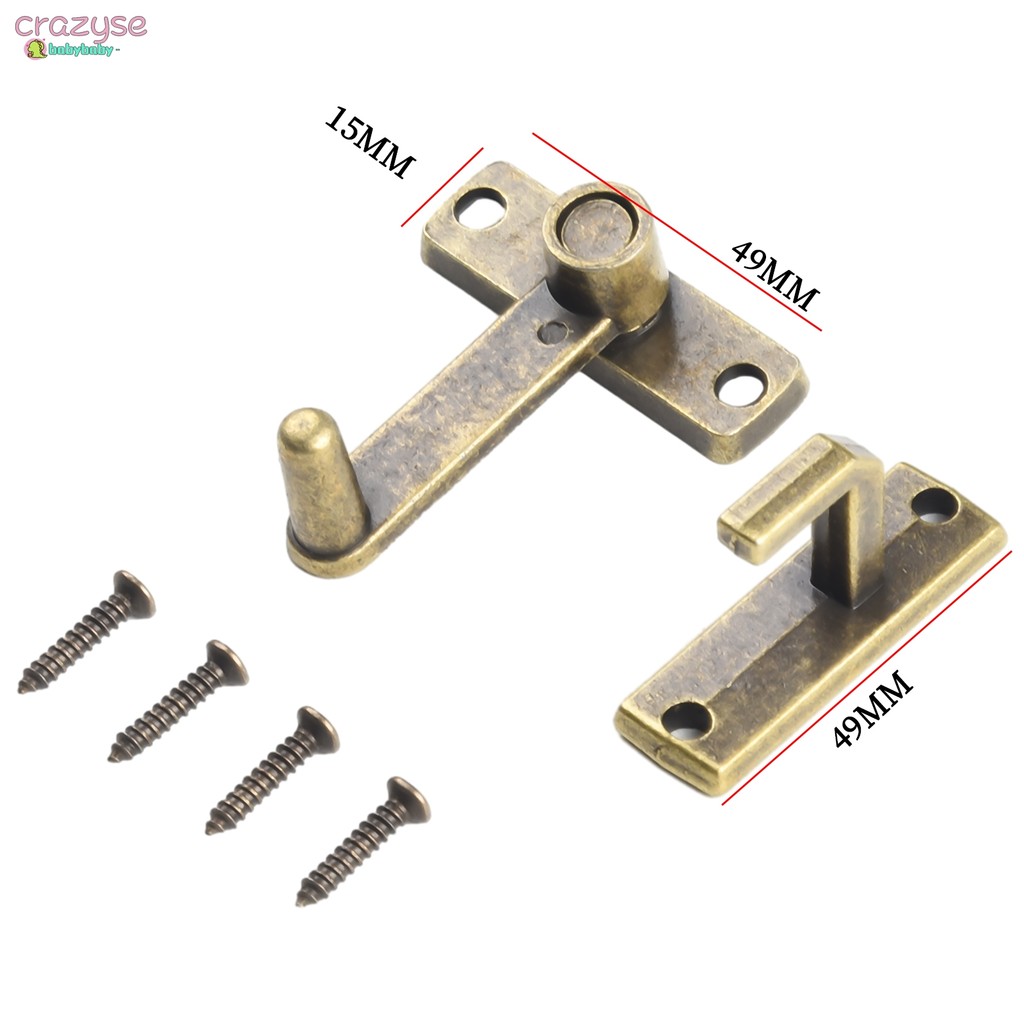 [Cra]Bronze Guard Latch Bolt พร้อมสกรู มือจับล็อคประตูบานเลื่อน มือจับ ...