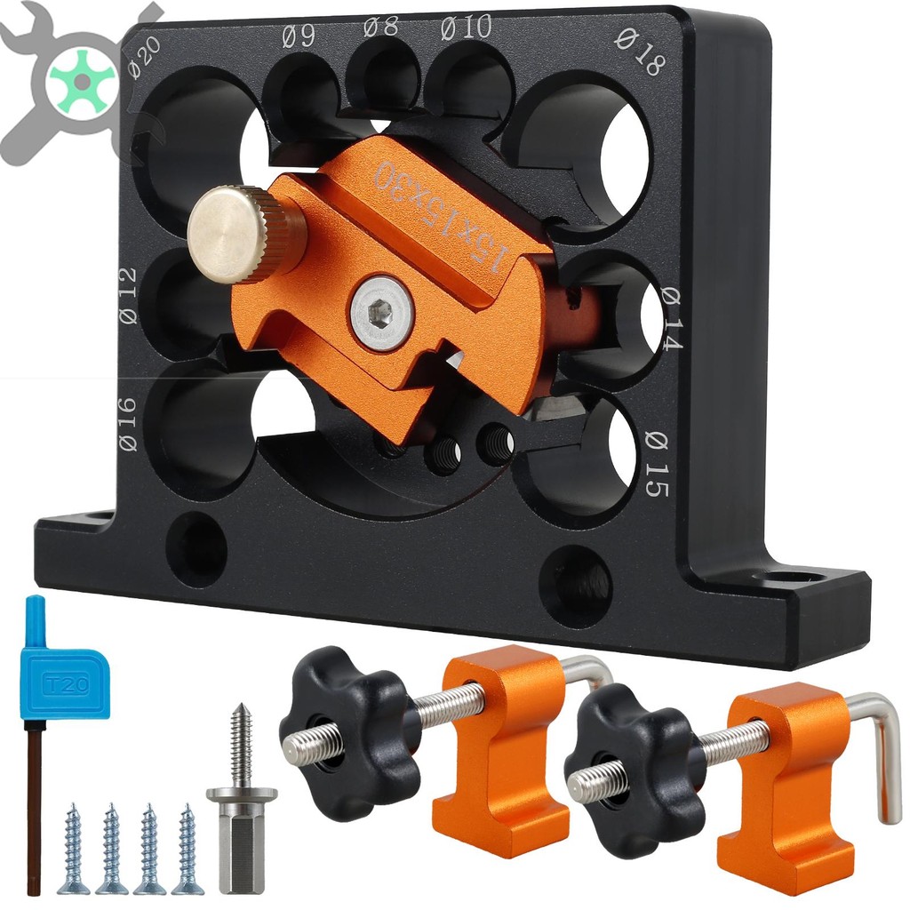 Dowel Maker Jig Kit Dowel Maker เครื่องตัด 9 หลุมสว่านไฟฟ้า Milling ...