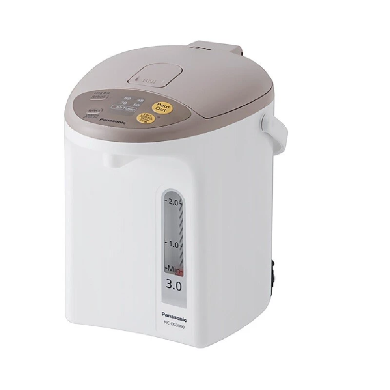 Panasonic กระติกน้ำร้อน รุ่น NC-EG3000 ความจุ 3 ลิตร สีขาว-น้ำตาล ระบบดิจิทัลควบคุมอุณหภูมิ