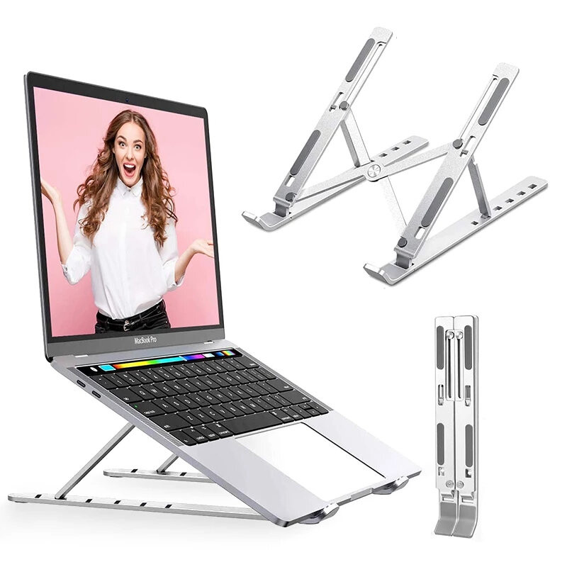 Foldable Laptop Stand Notebook Holder Adjustable Tablet Stand MacBook iPad 7-Level Height Adjustment