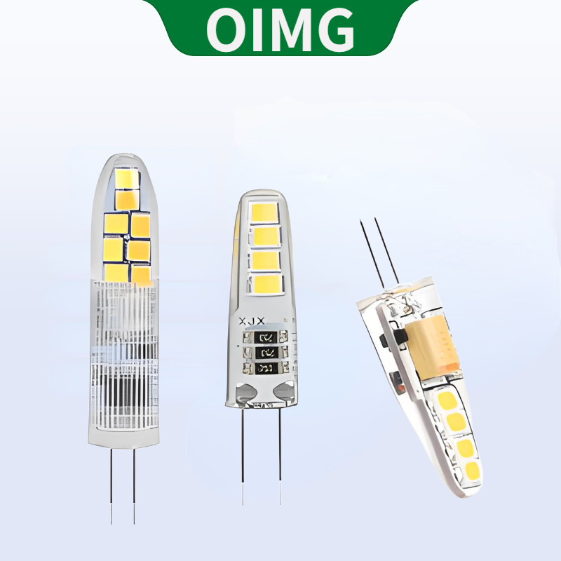 OIMG หลอดไฟ LED สําหรับโคมระย้าข้างโคมระย้า 220V 12V G4 หลอดไฟ LED 1W 1 ...