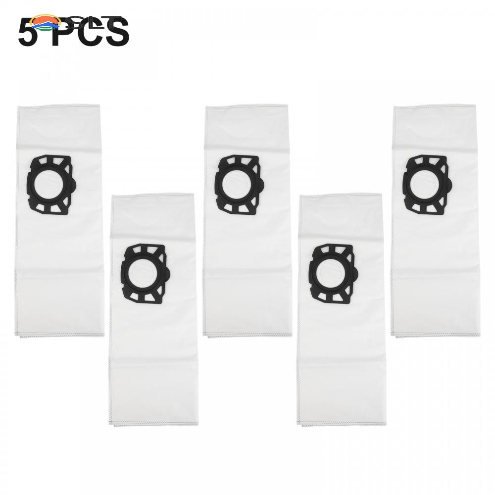 5 Sacchetti Per Aspirapolvere FUBESK Compatibili Con Karcher 2.863-314.0, KFI 357 KA 40, WD2 Plus, WD3, SE4002 - Ricambi Originali Per Robot E Aspiratori