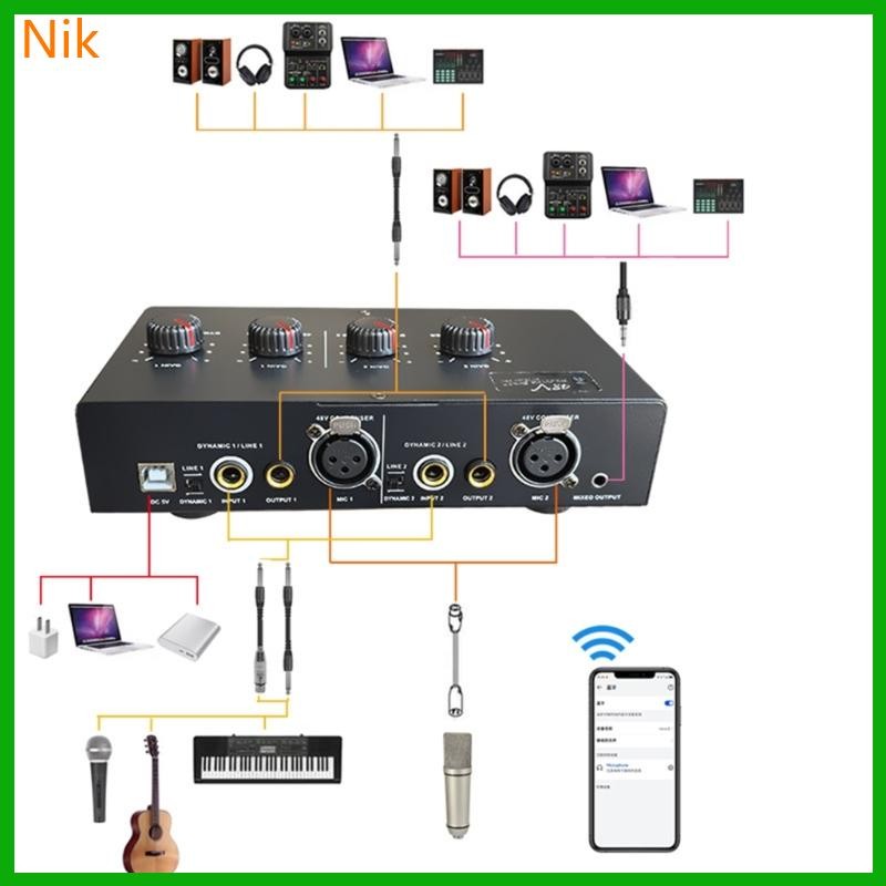 บ.น.ค.ศ. Metal Mic Preamp Condenser Microphones Booster for Clean ...